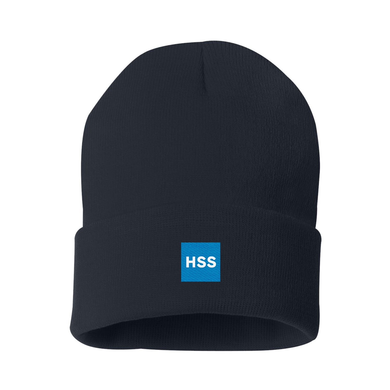 HSS 12" Solid Cuffed Navy Beanie