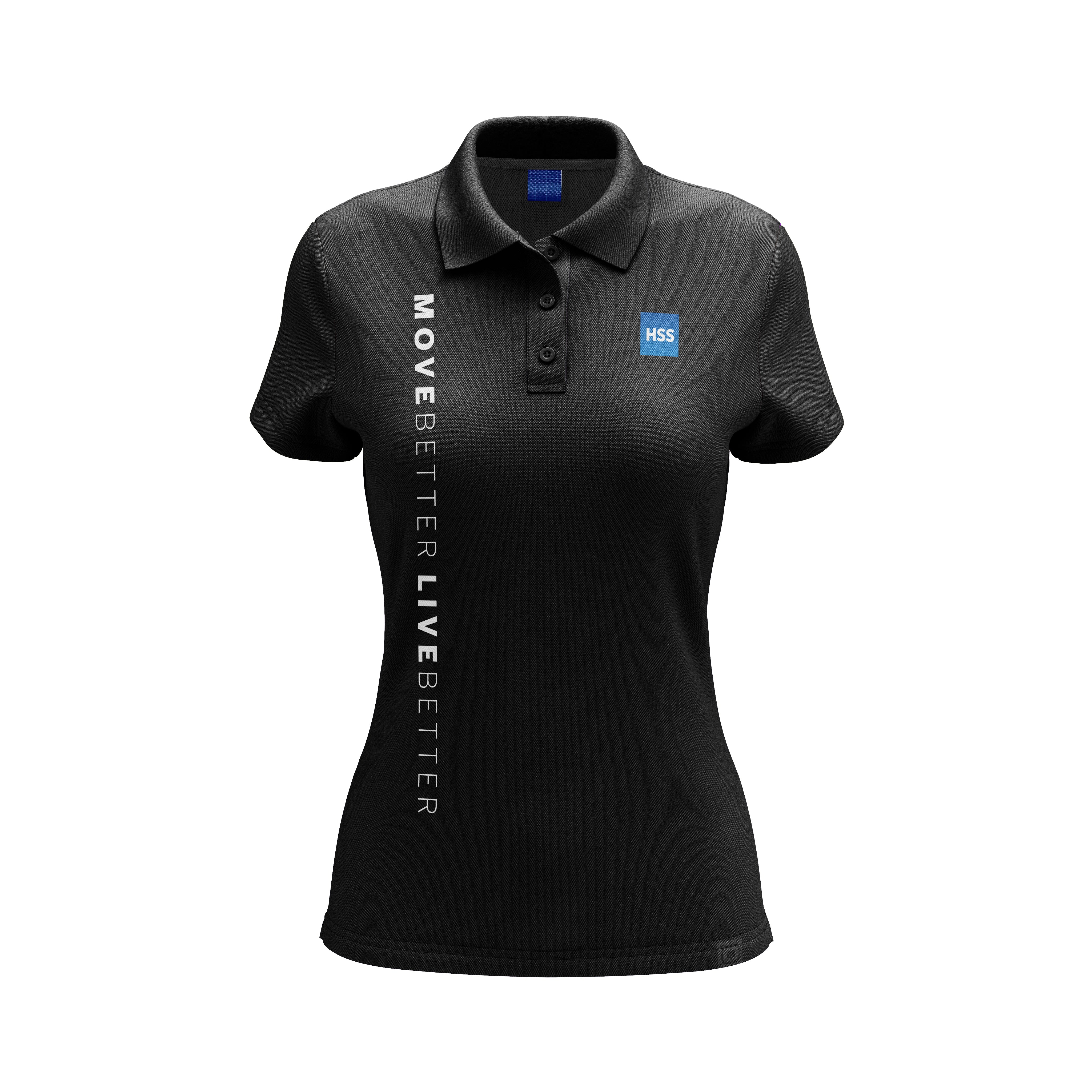 Women's Golf Shirt Black